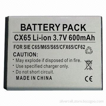 Li-ion Battery for Siemens CX65 with 600mAh Capacity